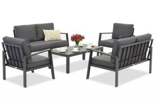 Zestaw aluminiowy Zakintos Coffee 6 antracyt Garden Point