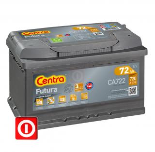Akumulator Centra Futura 72Ah 720A P+