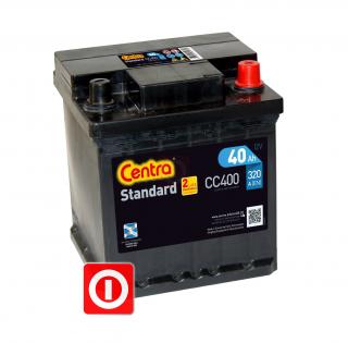 Akumulator Centra Standard 40Ah 320A CC400