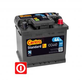 Akumulator Centra Standard 44Ah 360A  CC440