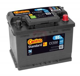 Akumulator Centra Standard 55Ah 460A CC550