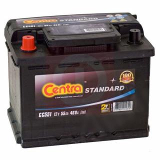 Akumulator Centra Standard 55Ah 460A L+ CC551