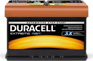 Akumulator Duracell EXTREME AGM 70Ah 760A DE70