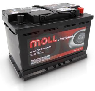 Akumulator Moll 70Ah 760A AGM Start Stop