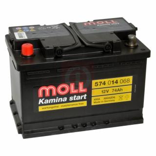 Akumulator Moll 74Ah 680A L+ Kamina