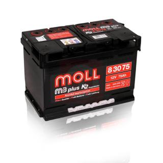 Akumulator Moll 75Ah 680A M3plus