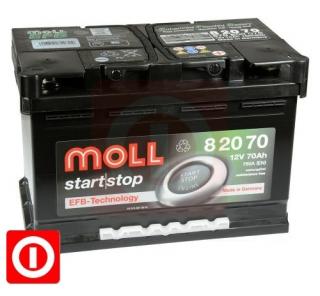 Akumulator Moll Start Stop EFB 12V 70Ah 760A