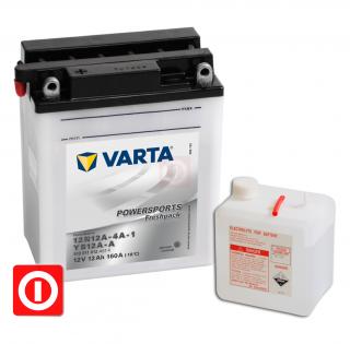 Akumulator Varta + kwas YB12A-A 12Ah 160A