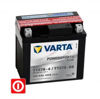 Akumulator Varta YTZ7S-BS TTZ7 12V 5Ah 120A