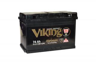 Akumulator Viking Bronze 12V 74Ah 680A