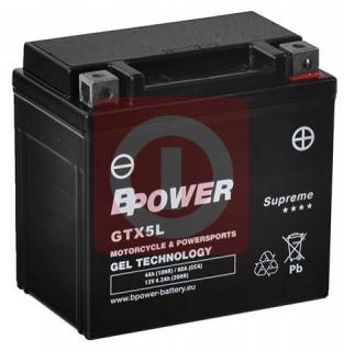 Akumulator Wzmocniony Bpower GEL GTX5L (YTX5L-BS)  4Ah 80A