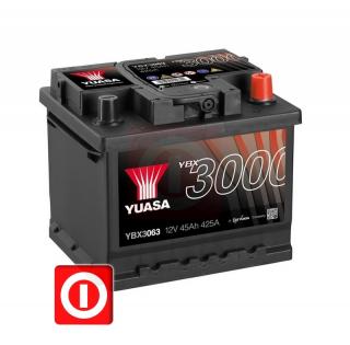 Akumulator YUASA 45Ah 425A P+ YBX3063