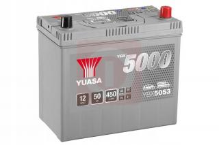 Akumulator YUASA SILVER 50Ah 450A P+ HONDA YBX5053