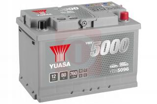 Akumulator YUASA SILVER 80Ah 760A P+ YBX5096 NEW