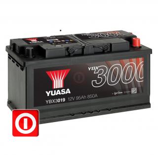 Akumulator YUASA YBX3019 95Ah 850A P+