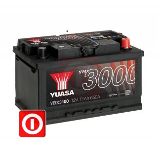 Akumulator YUASA YBX3100 12V 71Ah 650A FORD