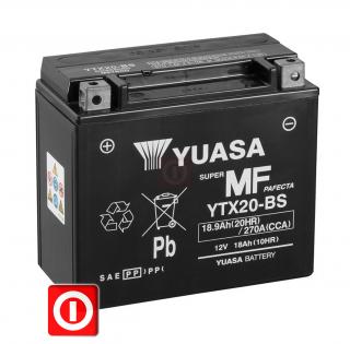 Akumulator YUASA YTX20-BS 18.9 270A