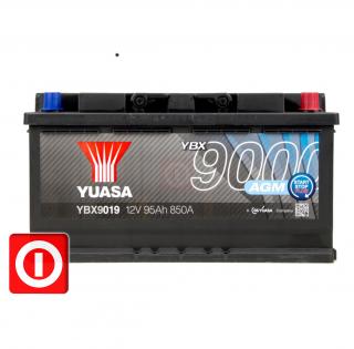 YUASA AGM 95Ah 850A P+ START-STOP YBX9019