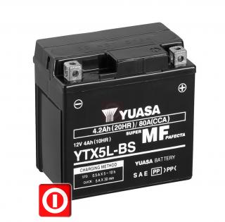 YUASA YT5L-BS YTX5L-BS 4.2Ah KYMCO KEEWAY