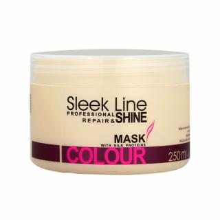 Stapiz Maska Sleek Line z jedwabiem do włosów farbowanych 250ml