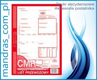 CMR międzynarodowy list przewozowy 800-1N A4 [dr43]