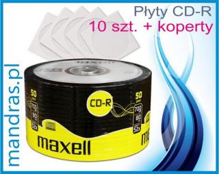 Płyty CD-R MAXELL [10szt.+koperty]