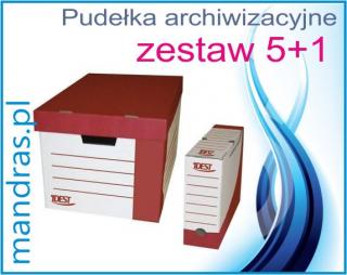 Pudełka archiwizacyjne 5+1 (komplet 6szt.)