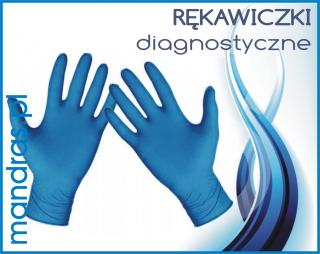 Rękawiczki diagnostyczne NITRYLOWE niebieskie L [100szt.]