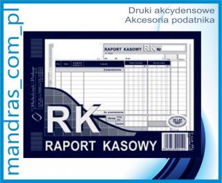 RK Raport kasowy 411-3 A5 [dr31]