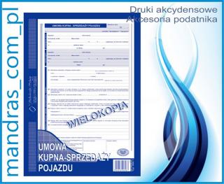 UMOWA KUPNA-SPRZEDAŻY pojazdu 650-1 A4 [dr40]