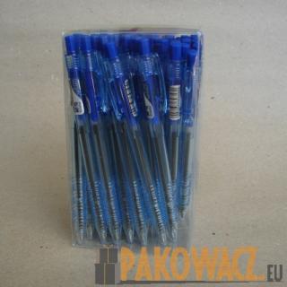Długopis automatyczny przeźroczysty 1szt niebieski