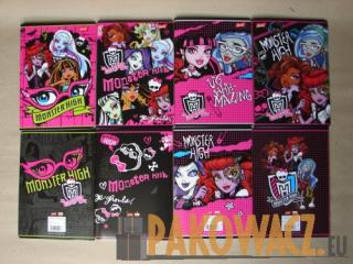 Zeszyt 16 kartek kratka MONSTER HIGH