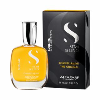 Alfaparf Semi di Lino Sublime Cristalli Liquidi, Płynne kryształki do włosów każdego rodzaju, 50 ml