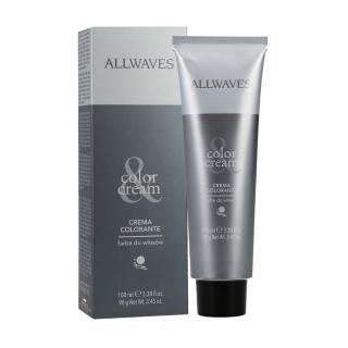 Allwaves Cream Color farba do włosów, koloryzacja trwała, 100 ml Kolor: 10.12 bardzo jasny srebrny blond