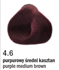 Allwaves Cream Color farba do włosów, koloryzacja trwała, 100 ml Kolor: 4.6 purpurowy średni kasztan