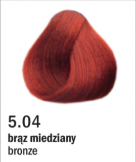 Allwaves Cream Color farba do włosów, koloryzacja trwała, 100 ml Kolor: 5.04 miedziany brąz