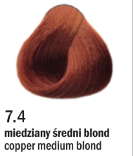 Allwaves Cream Color farba do włosów, koloryzacja trwała, 100 ml Kolor: 7.4 miedziany średni blond