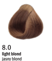 Allwaves Cream Color farba do włosów, koloryzacja trwała, 100 ml Kolor: 8.0 jasny blond