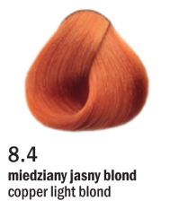 Allwaves Cream Color farba do włosów, koloryzacja trwała, 100 ml Kolor: 8.4 miedziany jasny blond