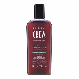 American Crew 3-in-1 Chamomile + Pine Szampon, odżywka i żel pod prysznic, 250ml