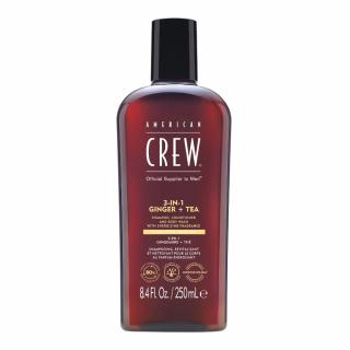 American Crew 3-in-1 Ginger + Tea Szampon, odżywka i żel pod prysznic, 250ml