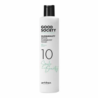 Artego Good Society 10 Glee  Beauty Detox, 2w1 Oczyszczający szampon i żel do włosów i ciała, 250ml