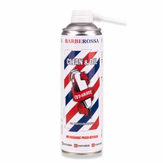 Barberossa CleanOil Spray do konserwacji i dezynfekcji maszynek, 500ml