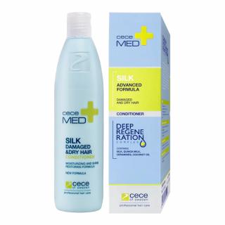 CeCe Med Silk, odżywka do włosów nawilżająca z jedwabiem, włosy suche i zniszczone, 300ml