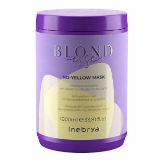 Inebrya Blondesse No Yellow Maska do włosów blond, rozjaśnianych lub siwych, 1000ml