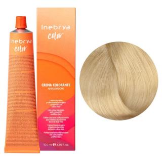 Inebrya farba do włosów, koloryzacja trwała, 100 ml Kolor: 10/0 jasny świetlisty blond