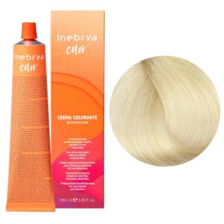 Inebrya farba do włosów, koloryzacja trwała, 100 ml Kolor: 10/3 platynowy jasny blond złoty