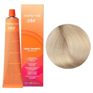 Inebrya farba do włosów, koloryzacja trwała, 100 ml Kolor: 11/1 extra świetlisty blond popielaty