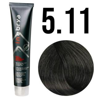 Inebrya farba do włosów, koloryzacja trwała, 100 ml Kolor: 5/11 jasny brąz intensywny popielaty