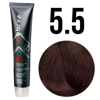 Inebrya farba do włosów, koloryzacja trwała, 100 ml Kolor: 5/5 jasny brąz mahoń